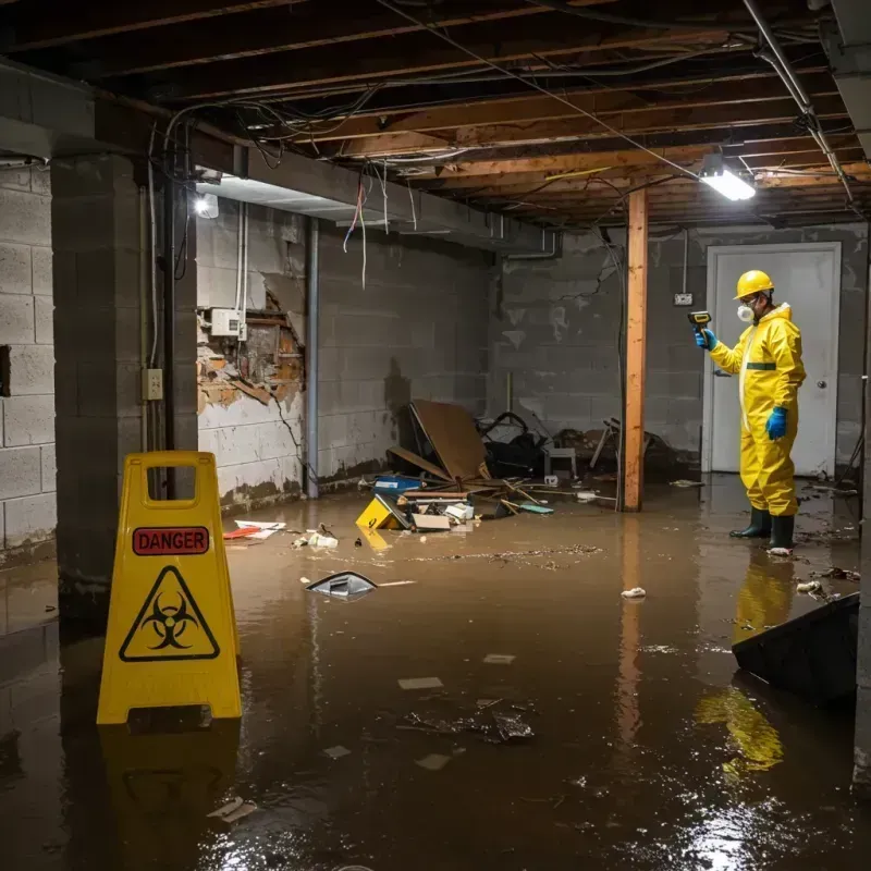 Flooded Basement Electrical Hazard in La Dolores, PR Property